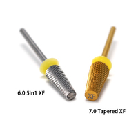 Usine professionnelle de forets à ongles OEM & ODM – Forets coniques en carbure pour ongles 5-en-1 à coupe croisée / chanfreinée / plate / bout arrondi