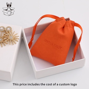 Sacs à cordon en microfibre PUPPYSEW pour bijoux, pochette à bijoux personnalisée avec logo, sac anti-poussière personnalisé avec logo imprimé - Product Image 6