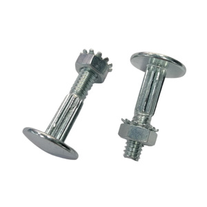 Carriage <b>Bolt</b> With Serrated <b>Flange</b> Nut Round Head Square Neck Carbon Steel Zinc Plated Grade 4.8 Fastener For Wood Furniture - Product Image 5