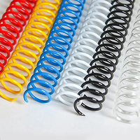 Spirale de reliure 4:1 pour carnet, 46 boucles, en PVC, spirale plastique pour reliure
