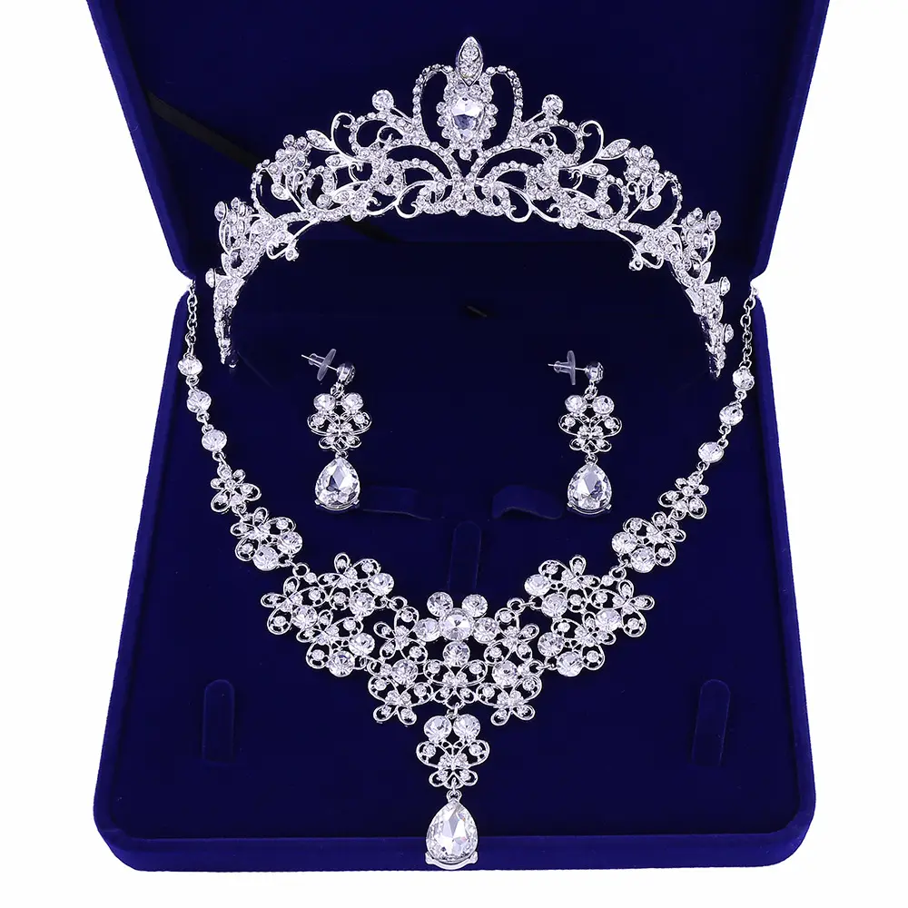 SSeeSY mode cristal diadème mariée mariage couronne & coiffes reconstitution historique couronnes pour femmes cheveux ensemble de bijoux accessoires mariée reine