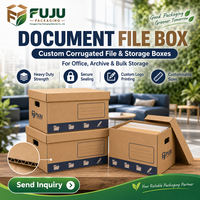 Boîtes en carton ondulé écologiques faites à la main FUJU - Forme personnalisable, doublure personnalisée, impression de logo personnalisée, utilisation multi-industrielle, fabriqué en Guangdong