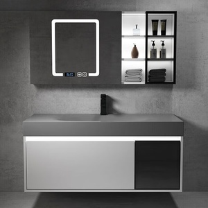 Simple integrated bathroom cabinet combination bathroom sink smart <b>wall</b> cabinet - Product Image 1