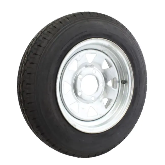 185r14c Band En 14 "Inch Stalen Velgen 850Kg Belasting Aanhangwagen Stalen Wiel En Banden 5lug Stalen Aanhangwagen Wiel En Banden