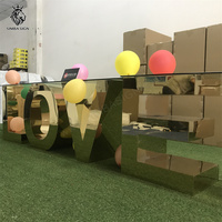 Décorations de table LOVE en métal Simba pour mariage, fête, gâteau, dessert – Écologiques et durables