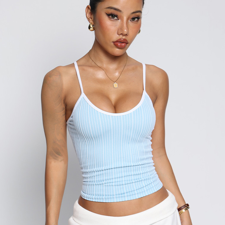 Sports Tank Top for Women Summer Quick-Dry Yoga Vest Sleeveless Fitness Shirt Custom Plus Size Four-Way Stretch Spandex/Nylon