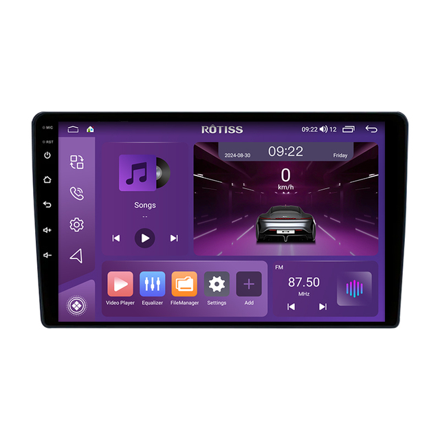 9 Inch Android Car Stereo 2 Din Car Radio GPS Car Audio FM Digital Signal Processor Touch Screen Navigation
