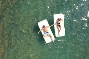 Thương mại nổi giường nền tảng hồ bơi Inflatable Sun <span class=keywords><strong>Lounger</strong></span> trắng nổi phòng chờ Ghế võng bãi biển cho hồ bơi - Product Image 6