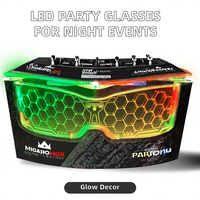 Mode LED lunettes de soleil lumineux décoratif néon fête décorations discothèques DJ danse musique Festivals Raves vente chaude