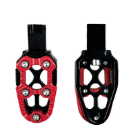 Pijakan Kaki Sepeda Motor Bahan Aloi Aluminium Anti Selip Sandaran Kaki Belakang Universal 8 Warna Mudah Dipasang Modifikasi Sepeda Motor Off Road