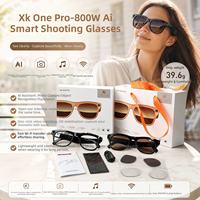 Lunettes intelligentes IA avec assistant vocal, lecteur de musique 8 millions de pixels, traduction en temps réel et caméra intégrée