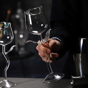 Verres à cocktail en cristal transparent de forme unique, très demandés, gobelets amusants pour bar et fête, design tropical moderne - Product Image 5
