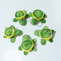 Petite tortue en peluche super douce, porte-clés tortue de dessin animé, pendentif tendance et super mignon, accessoire de sac à dos