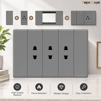 Prise murale en plastique mince de type 118 standard US, double prise de courant AC 10A 15A avec chargeur USB pour la maison