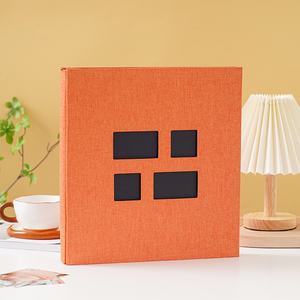 <span class=keywords><strong>Album</strong></span> <span class=keywords><strong>photo</strong></span> auto-adhésif en lin de grande capacité avec fenêtre pour la photographie en studio de bricolage - Product Image 6