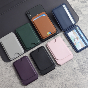 2025 Nieuwe Collectie Lederen Magnetische Kaarthouder Met Beugelfunctie Hot Sale Pu Lederen Magnetische Portemonnee Voor IPhone12-17 Pro Max - Product Image 3