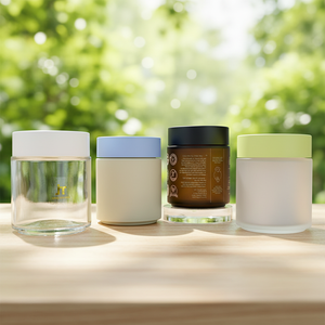 Wholesale High-end Cosmetic Glass Jars for 100g <b>Cream</b> 50g Inner Container Facial Eye <b>Cream</b> Glass Individual Packaging Jars - Product Image 1