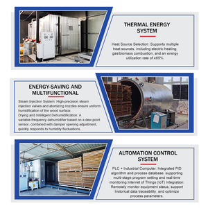 Horno <span class=keywords><strong>de</strong></span> Secado Automático <span class=keywords><strong>de</strong></span> Alta Temperatura para Tratamiento Térmico <span class=keywords><strong>de</strong></span> Madera, 80kw, 4500kg, Nuevos Estantes, Palé <span class=keywords><strong>de</strong></span> Madera, Fácil Operación y Control 1 - Product Image 5