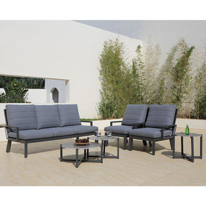 OSMEN Amalfi moderno <span class=keywords><strong>in</strong></span> alluminio textilene mobili da <span class=keywords><strong>giardino</strong></span> esterni divano 3 posti - Product Image 4
