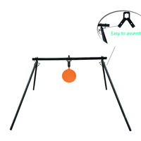 Système de cible de tir polyvalent pour l'extérieur, cible de gong en plastique rond de 8 pouces, système de cible de tir pour arc composé - LIETU LT-A060