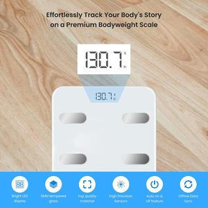 Báscula Digital Inteligente para Baño con Diseño Personalizado, Empaque Personalizable, Medición de Grasa y Peso, Conexión Wi-Fi, Capacidad de hasta 180 kg - Product Image 4