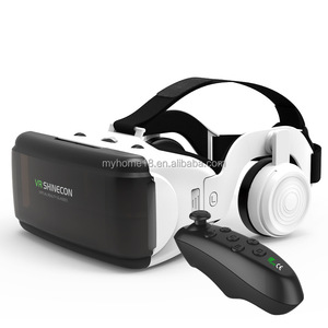 <span class=keywords><strong>Casque</strong></span> VR avec <span class=keywords><strong>casque</strong></span> et télécommande Simulateur Lunettes de réalité virtuelle Lunettes VR 3D pour iPhone Jeux VR Film - Product Image 1