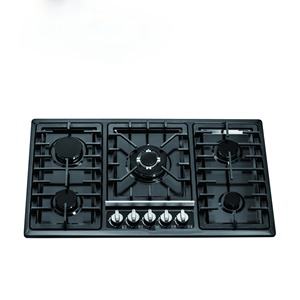 Fornello a <span class=keywords><strong>Gas</strong></span> da Incasso a 5 Fuochi con Pannello in Acciaio Inox, Bestseller di Fabbrica, per Uso Domestico, Esterno o Camper, con Supporti per Pentole in Ghisa - Product Image 4