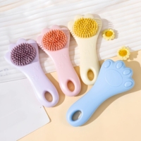 Sisir Pijat Kulit Kepala Anak Portabel Lucu, Set Sisir Rambut Anti Kusut, Bahan ABS Silikon Tahan Lama, Paket Hadiah, Set Perawatan Rambut