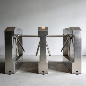 Tornello a tre bracci a mezza altezza per controllo accessi automatico, per pedoni, per ingressi e palestre - Product Image 2