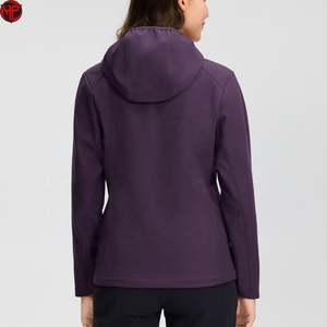 <b>Women</b> Softshell <b>Jacket</b> <b>Hooded</b> Zip Up Waterproof Windproof <b>Lightweight</b> Outdoor Coat for Hiking <b>Jacket</b> For <b>Women</b> - Product Image 6