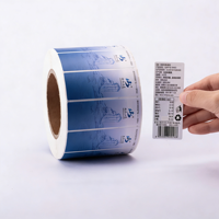 Autocollants pour bouteilles d'eau minérale en PVC holographique laser, double face, imperméables, résistants à l'huile, durables, vente en gros OEM