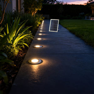Luz <span class=keywords><strong>solar</strong></span> en el suelo profesional 5W IP67 Impermeable LED Iluminación <span class=keywords><strong>de</strong></span> paisaje subterráneo para camino <span class=keywords><strong>de</strong></span> jardín - Product Image 1