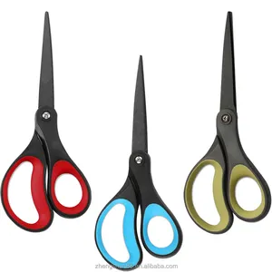 Professional Stainless Steel Non-Stick Scissors With Comfort Grip All-Purpose Straight Office Craft Scissors Painting Tape Use