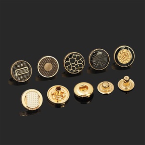 Botón de Presión de Metal para Ropa, Camisa, Abaya, Thobe, con Logotipo de Marca de 4 Partes, Personalizado - Product Image 3