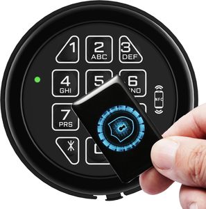 <span class=keywords><strong>Serratura</strong></span> Elettronica <span class=keywords><strong>per</strong></span> Cassaforte con Supporto NFC, Sblocco Avanzato a Combinazione, Impermeabile, Intelligente, <span class=keywords><strong>per</strong></span> Armadietti Porta Armi e Caveau - Product Image 1