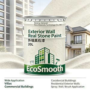 Pittura per Esterni Effetto Pietra, Resistente alle Intemperie, Impermeabile, Rivestimento Simil-Pietra ad Alta Adesione per Decorazione Pareti Edili - Product Image 1