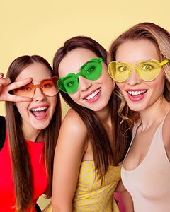 Occhiali da sole senza montatura a forma di cuore <span class=keywords><strong>addio</strong></span> <span class=keywords><strong>al</strong></span> <span class=keywords><strong>nubilato</strong></span> decorazione per feste occhiali da sole fantastici <span class=keywords><strong>accessori</strong></span> per feste in plastica colorata - Product Image 6
