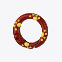 Collier pour animaux de compagnie masculins de haute qualité, coloré et mignon, avec anneau en métal en forme de O