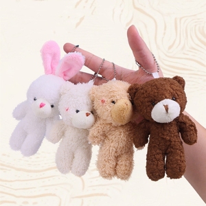 Nouveaux mini-ours en peluche doux et mignons pour la Saint-Valentin, ours en peluche timide et rouge, ours en peluche en gros, lapin, porte-clés en peluche - Product Image 3