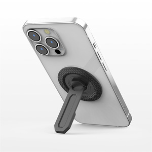 Desktop Magnetic Phone Ring <b>Holder</b> For <b>IPhone</b> Flexible Folding Stand For Gaming Metal Material PJ-05 Black Gray Gold - Product Image 1