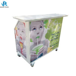 Comptoir de bar à cocktails mobile en aluminium à Guangzhou Factory Bar portable sur roues Comptoir de bar à domicile Comptoir de café - Product Image 5