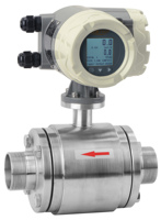 Débitmètre électromagnétique IP68 à haute étanchéité avec électrode en Hastelloy titane et revêtement PTFE PFA, fileté, pour dosage chimique et liquides