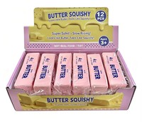 24 Packs USA Warhouse Bâton de beurre souple à rebond lent, jouet à presser anti-stress pour étudiants