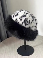 Gorro Ruso de Piel Sintética para Mujer, Extra Cálido para Invierno, con Parte Superior Redonda y Felpuda, Resistente al Viento, para Exteriores