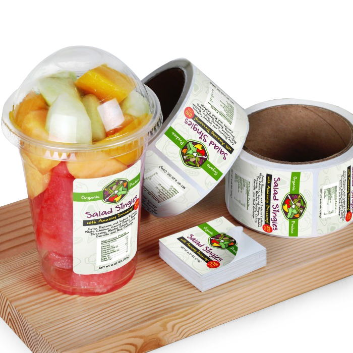 PP PE Custom Waterproof PET Paper Self Adhesive Jam Jar Food Bottle Label Sticker Rolls