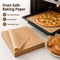 Papier sulfurisé antiadhésif en silicone de qualité alimentaire, résistant aux hautes températures, jetable, pour barbecue et sandwichs