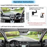 Reproductor Multimedia Estéreo para Auto con USB DAB+ para Android, Pantalla de Navegación GPS, Carplay Inalámbrico, Unidad Principal de Radio para Auto
