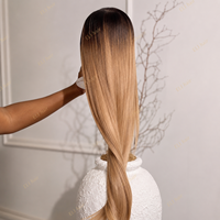 Wig Rambut Lurus Vietnam Mentah 30 Inch Full 13*4 Transparan Depan Dapat Disesuaikan Wig Lurus Panjang Kelas 10A Wig Rambut Brasil