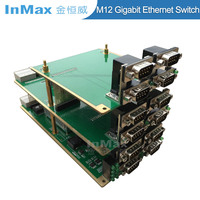 EN50155 8-port M12 Commutateur Contrôlé D'ethernet avec La Température Large