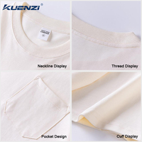 T-shirt pour femme Kuenzi personnalisé avec logo, couleur unie, manches courtes, 100% coton, 260 GSM, avec poche